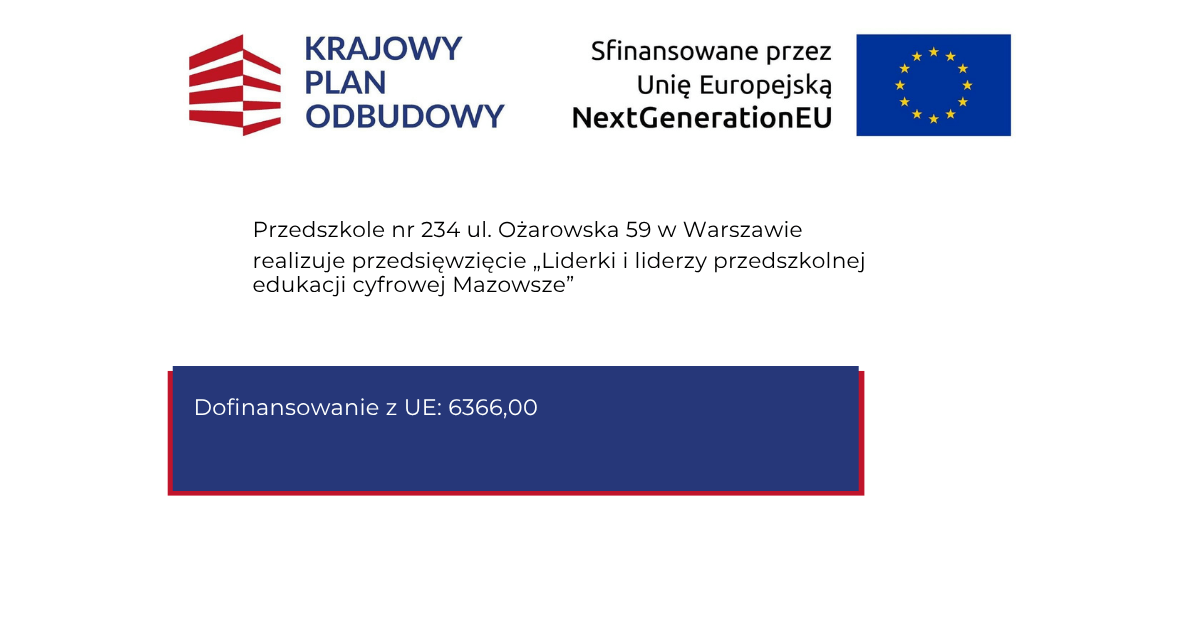 Grant z programu liderzy i Liderki przedszkolnej edukacji cyfrowej Mazowsze